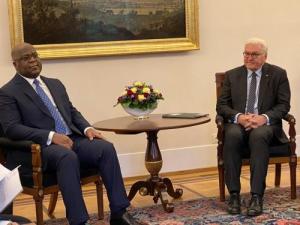 Félix Tshisekedi échange avec le Président de la République allemande et invite les allemands à investir en RDC