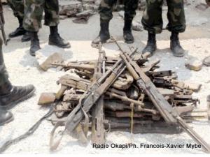 Nord-Kivu : 300 armes et munitions récupérées des groupes armés (Porte-parole de Sokola 2)