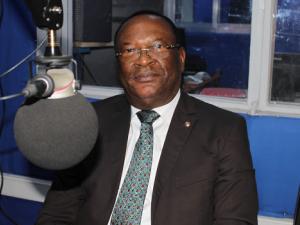 Jeudi 29 novembre 2018, Jean-Philibert Mabaya Gizi Amine reçu au studio de Radio Okapi pour « L’invité spécial candidat président de la République » avant l’annonce de son désistement au profit de Martin Fayulu, quatre jours plus tard. Radio Okapi/Ph. Axe