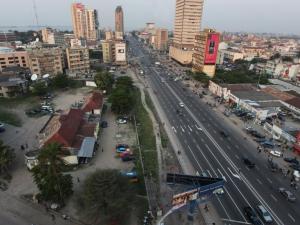 Une vue du centre-ville de Kinshasa, la capitale de la RDC.