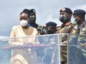 Monica Juma salutes KDF soldiers deployed in Somalia