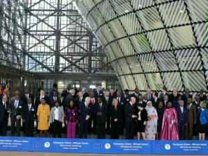 Photo de famille du sommet UE-UA à Bruxelles, le 21 janvier 2019